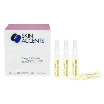 Концентрат вітаміну С сироватка для шкіри обличчя ампули скло Inspira Skin Accents 25*2мл