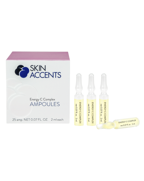 Концентрат вітаміну С сироватка для шкіри обличчя ампули скло Inspira Skin Accents 25*2мл