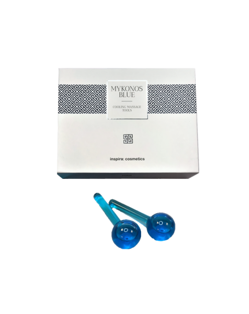 Масажери-маракаси/ONLY MYKONOS BLUE COOLING MASSAGE TOOLS (2pcs) Inspira Mykonos Blue