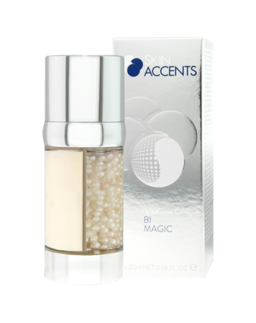 Сироватка з перлинками + крем з вітаміном С Inspira Skin Accents, 2×20 мл