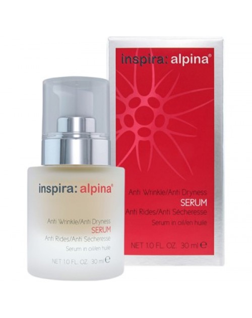 Інноваційна сироватка противікова для сухої шкіри / Anti Wrinkle/Anti Dryness,ТМ Inspira:alpina Німеччина,30ml