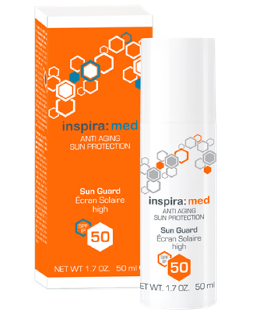 Сонцезахисний крем SPF50, TM Inspira: med, 50мл
