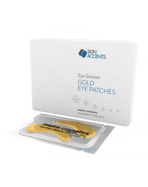 Патчі гідрогелеві Золоті  під очі/EYE SOLUTION GOLD EYE PATCHES/ТМ Inspira ,Німеччина, 5 пар