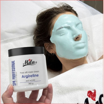 Альгінатна маска Аргирелін, міорелаксинг, для корекції зморшок / Anti-wrinkle  mask Argireline®,ТМ Mila,Франція,200г