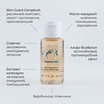Сироватка масажна заспокійлива, TM Inspira: med, 30 мл