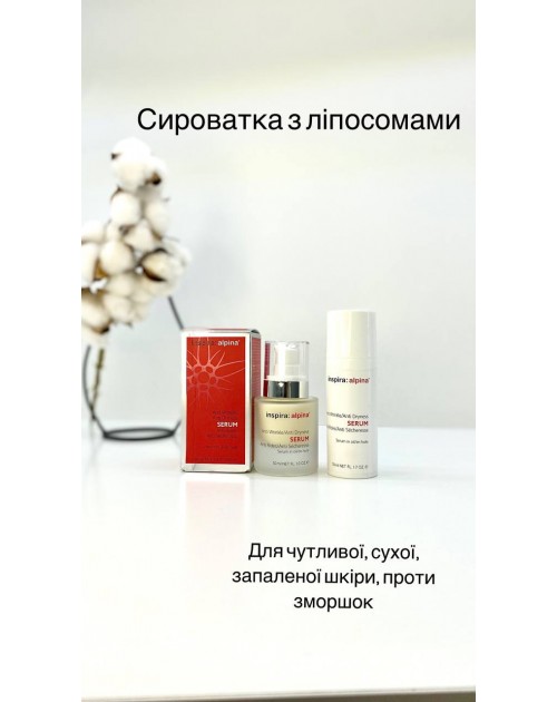 Інноваційна сироватка з олійною текстурою д/сух.шк/Anti Wrinkle/Anti Dryness,ТМInspira:alpina Німеччина,50ml